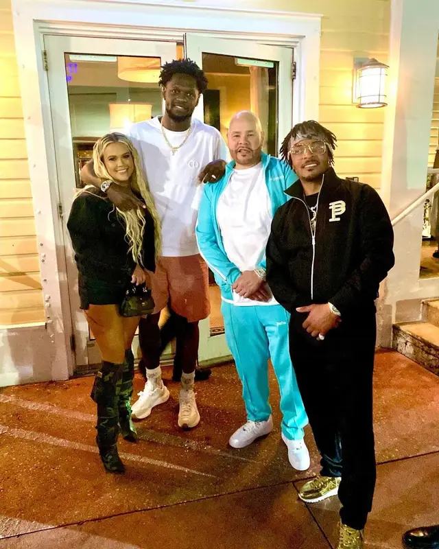 Fat Joe outfit in Palm Angels and Nike, 2022