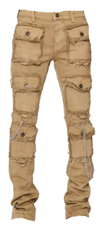 Valabasas Stacked Hybrid Beige Jeans | WHAT'S ON THE STAR?