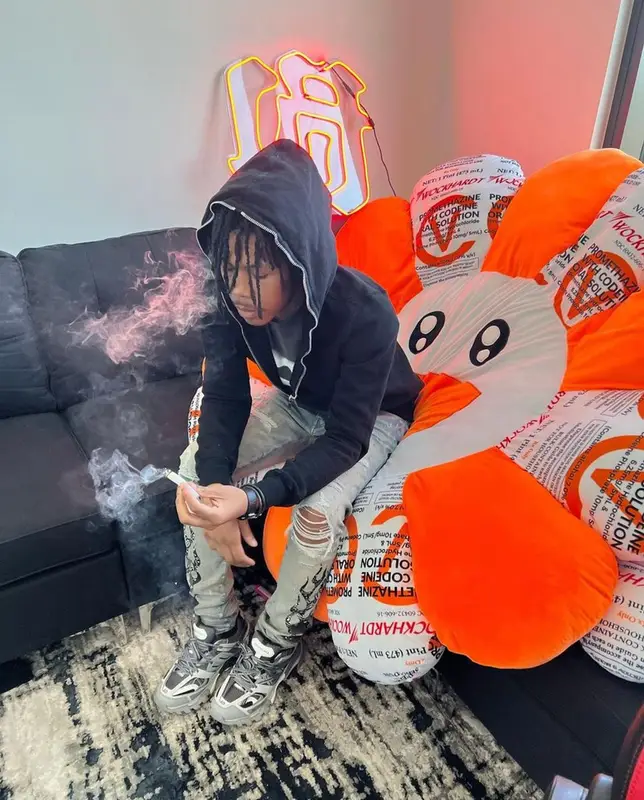 Kankan outfit in Rick Owens, Amiri, and Louis Vuitton, 2022