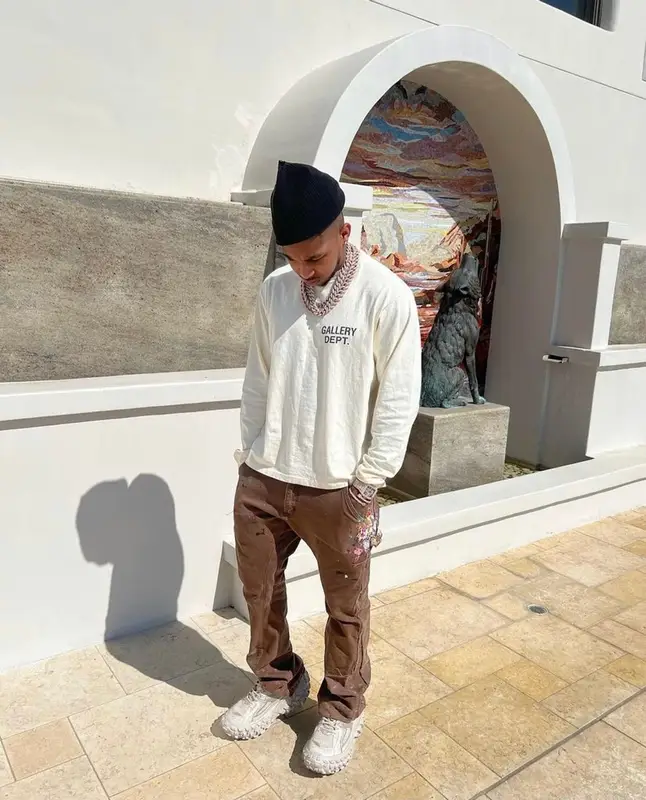 DDG outfit in Gallery Dept., Balenciaga, and Cartier, 2022