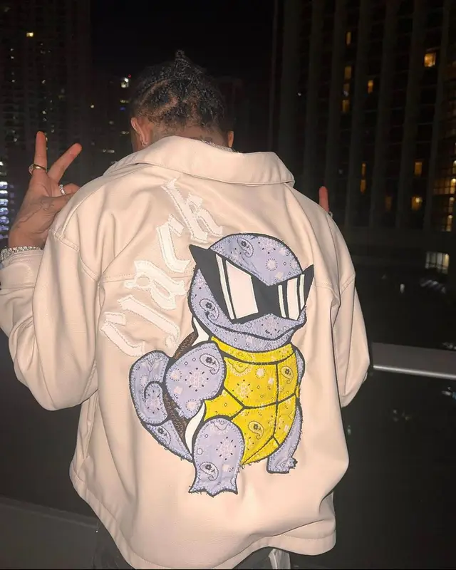 Swae Lee outfit in Calvin Klein, Purple Brand, and Louis Vuitton, 2022