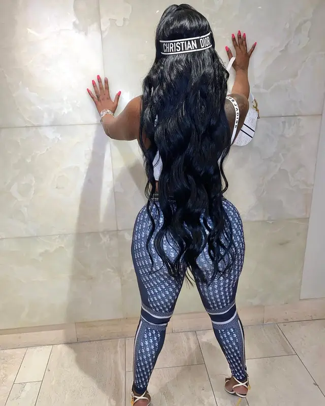 Kash Doll outfit in Dior and Tom Ford, 2022