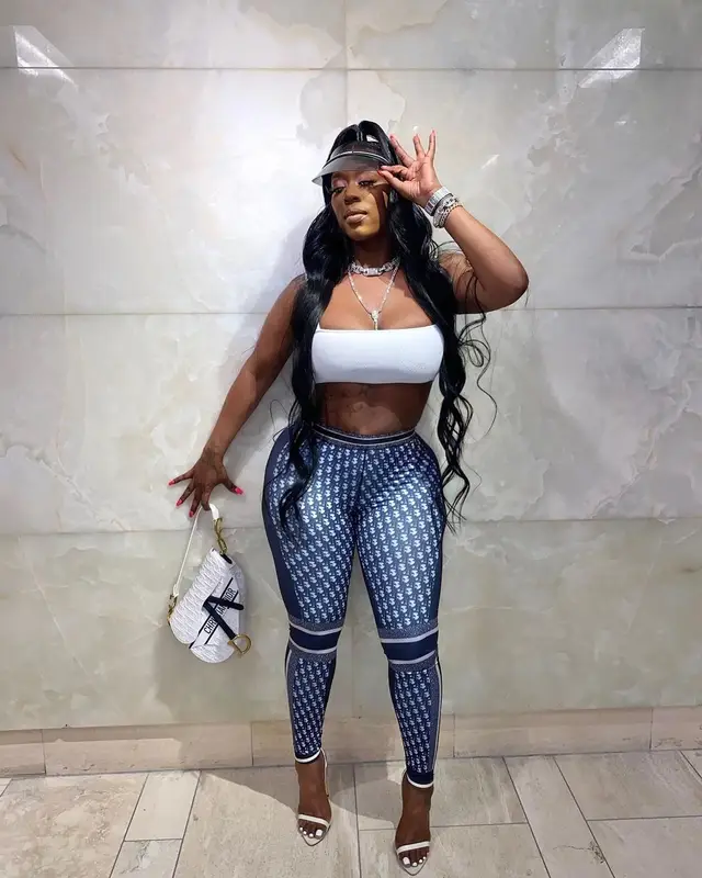 Kash Doll outfit in Dior and Tom Ford, 2022