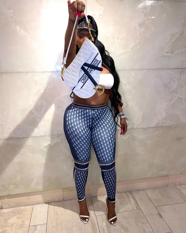 Kash Doll outfit in Dior and Tom Ford, 2022