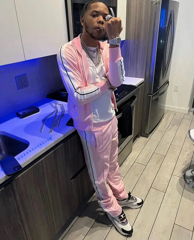 Lil Migo outfit in Palm Angels and Dior, 2022