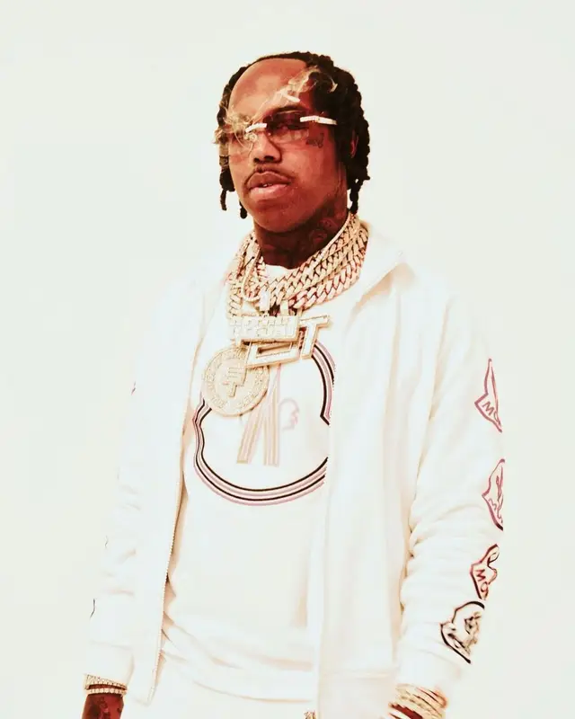 EST Gee outfit in Moncler and Nike, 2022