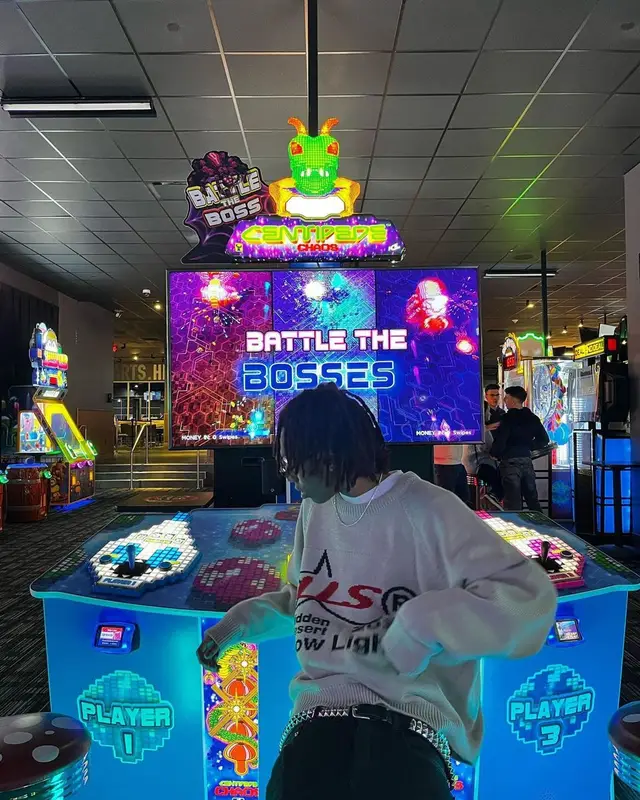 Lil Tecca outfit in Low Lights Studios, Rick Owens, and Ray-Ban, 2022
