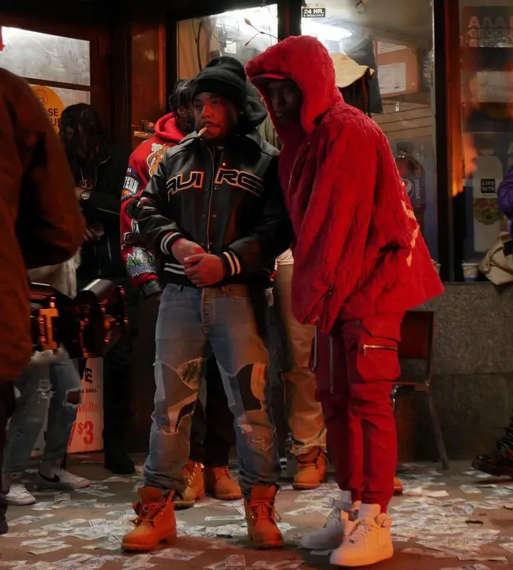 ASAP Rocky outfit in Mastermind, Rick Owens, and Nike, 2022