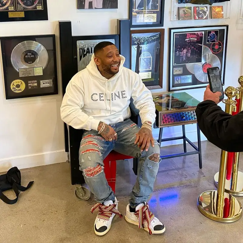 Jermaine outfit in Celine, Amiri, and Goyard, 2022