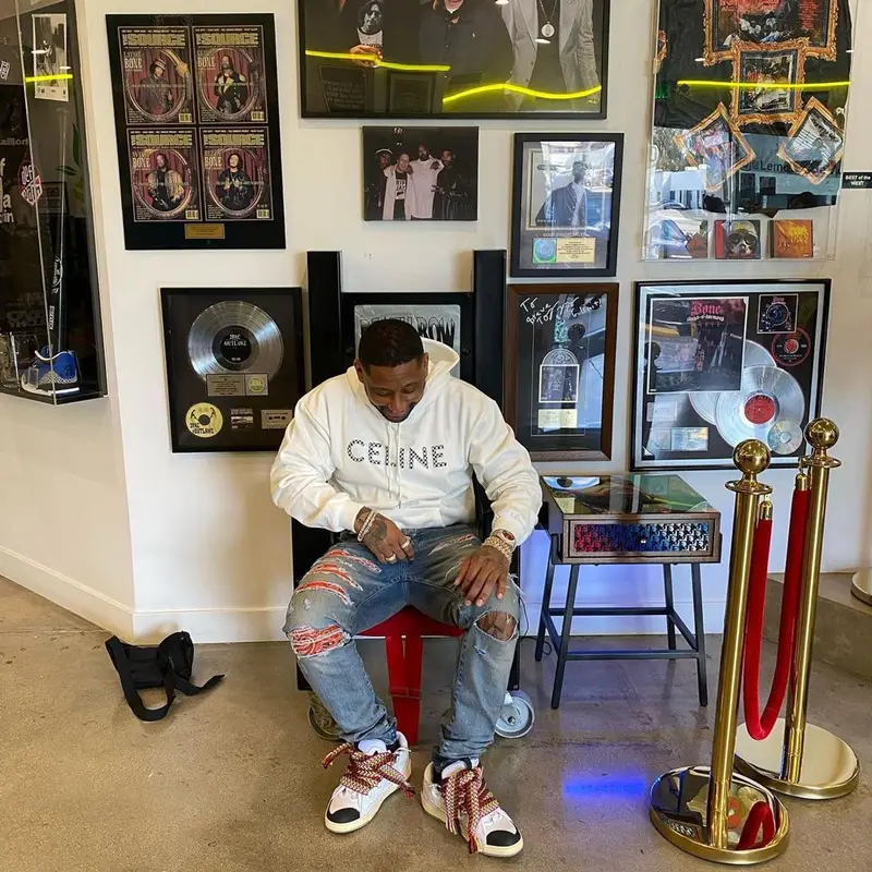 Jermaine outfit in Celine, Amiri, and Goyard, 2022