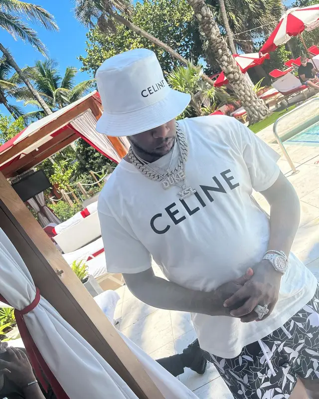 Lil Duke outfit in Nike, Celine, and Amiri, 2022
