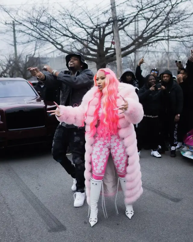 Nicki Minaj outfit in Balenciaga and Dior, 2022