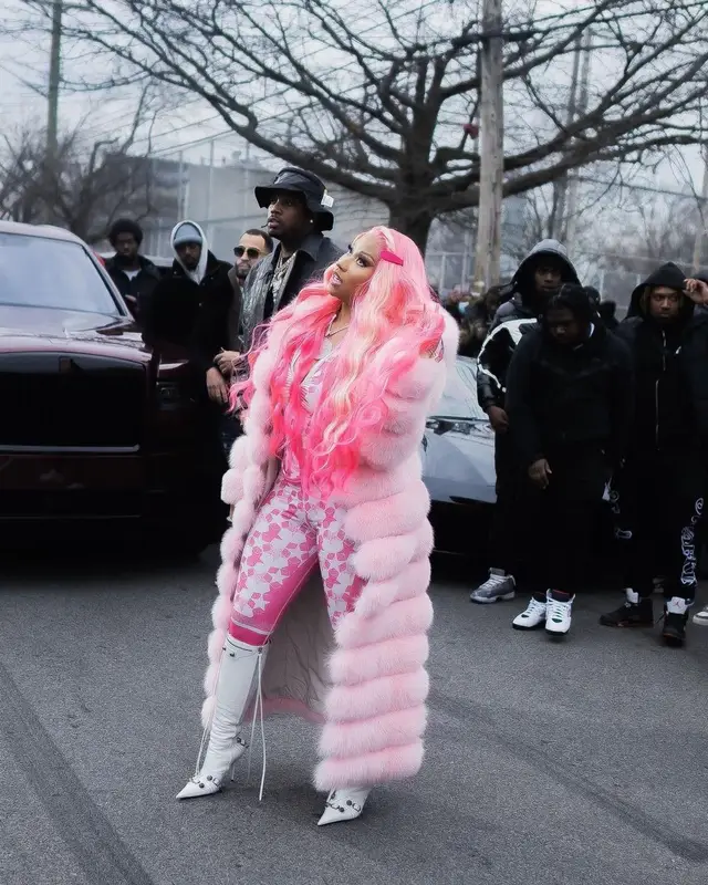 Nicki Minaj outfit in Balenciaga and Dior, 2022