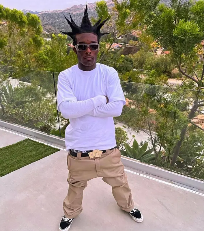 Lil Uzi Vert outfit in Dickies, Vivienne Westwood, and Rick Owens, 2022
