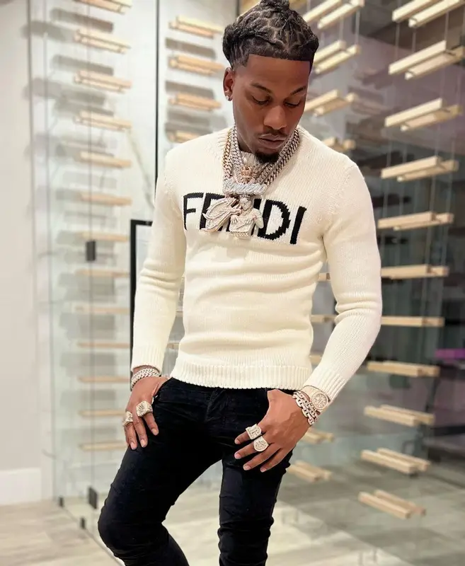 CJ So Cool outfit in Fendi, Amiri, and Nike, 2022