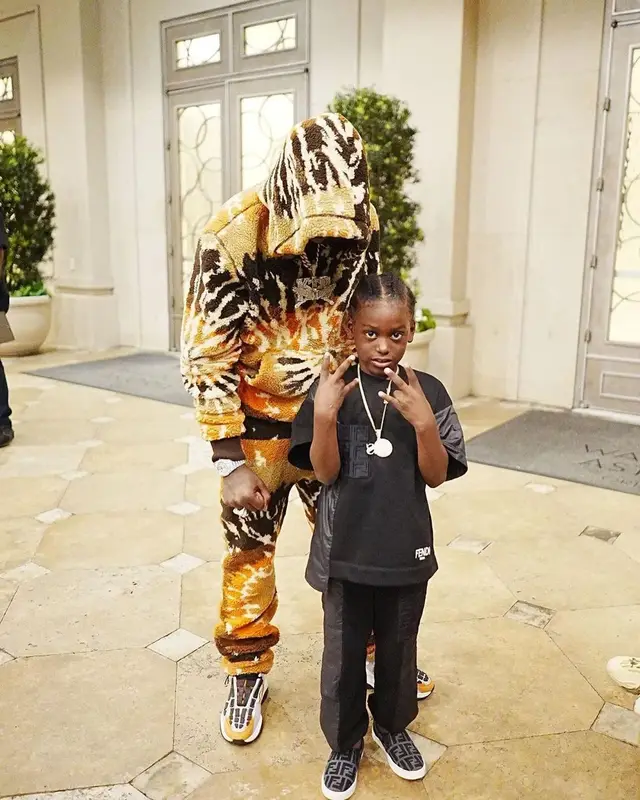 Kodak Black outfit in Amiri, 2022