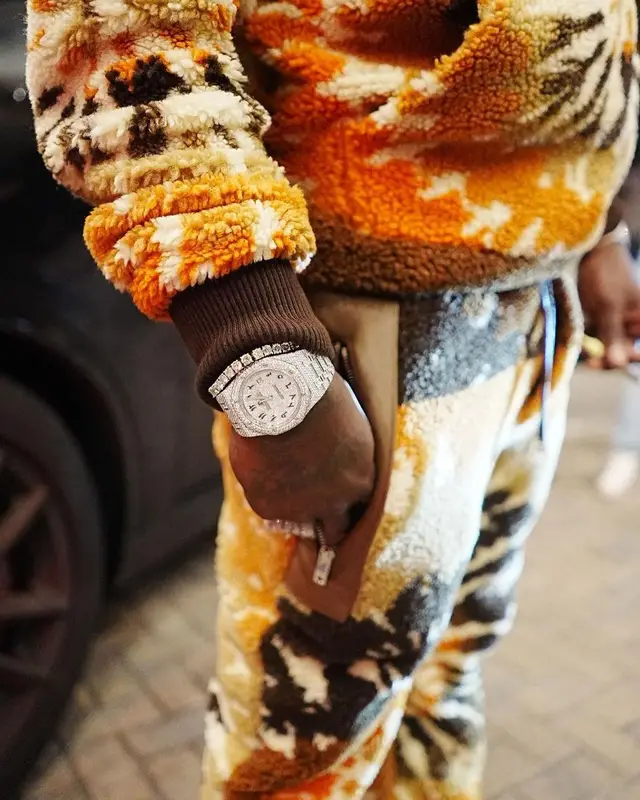 Kodak Black outfit in Amiri, 2022