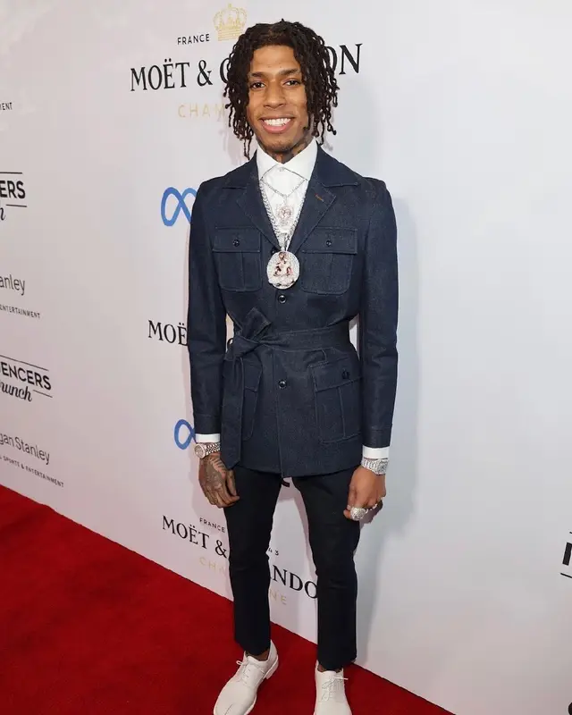 NLE Choppa outfit in Damari and Maison Margiela, 2022