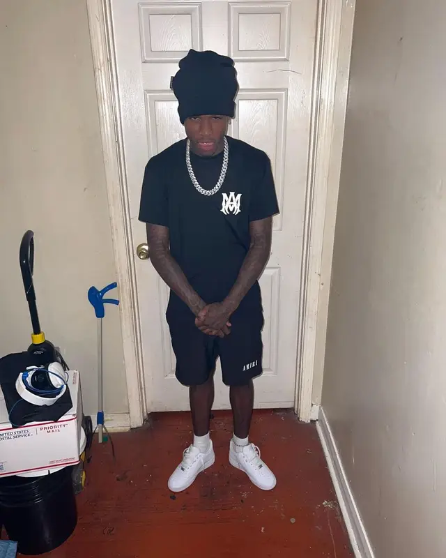 Quando Rondo outfit in Amiri, Nike, and Palm Angels, 2022