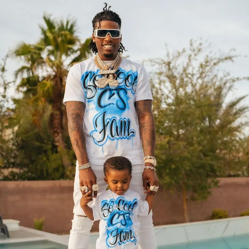 CJ So Cool outfit in Amiri, Nike, and Louis Vuitton, 2022