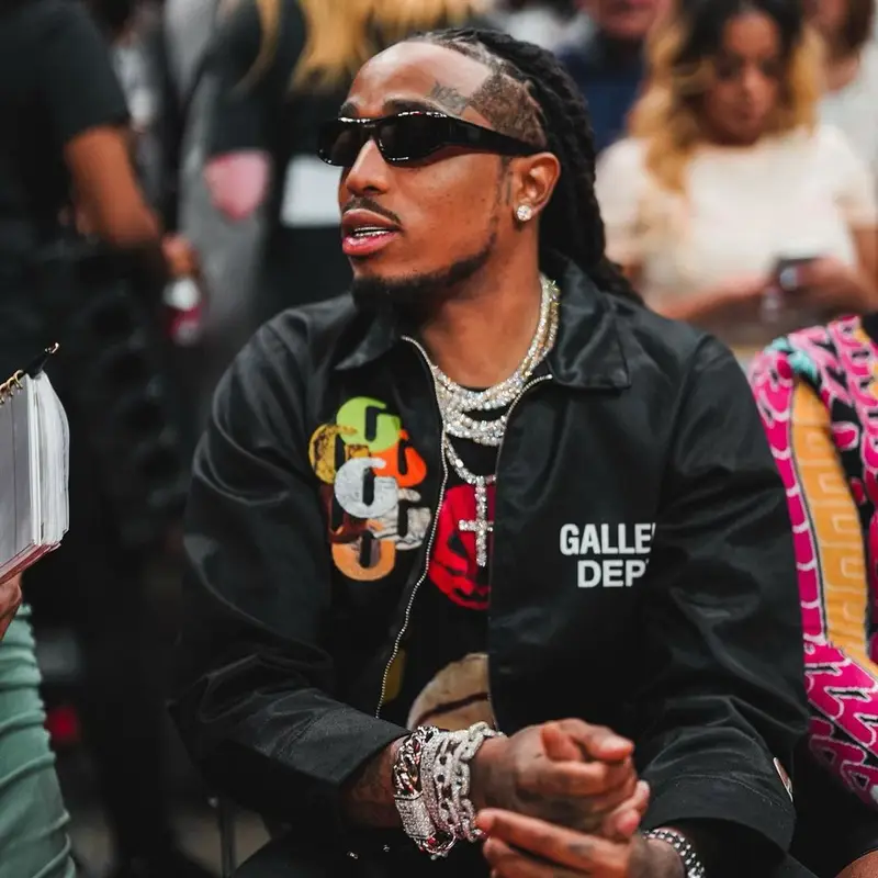 Quavo outfit in Gallery Dept., Givenchy, and Prada, 2022