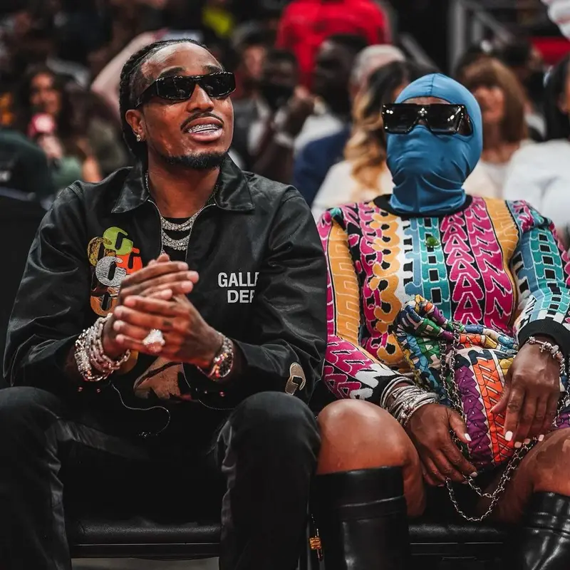 Quavo outfit in Gallery Dept., Givenchy, and Prada, 2022