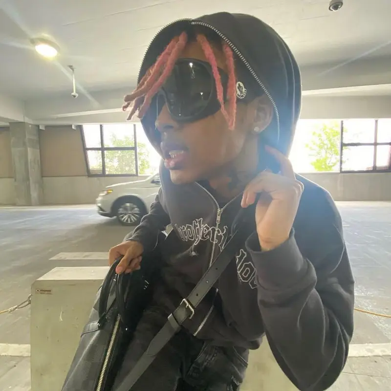 SoFaygo outfit in Brotherly Love, Ksubi, and Louis Vuitton, 2021