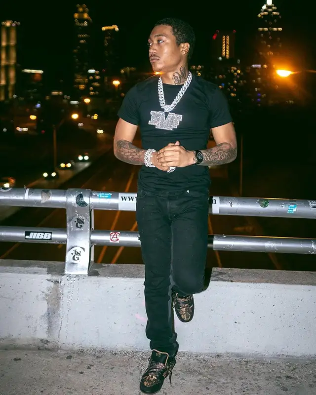Lil Meech outfit in Hanes, Lanvin, and Gallery Dept., 2022