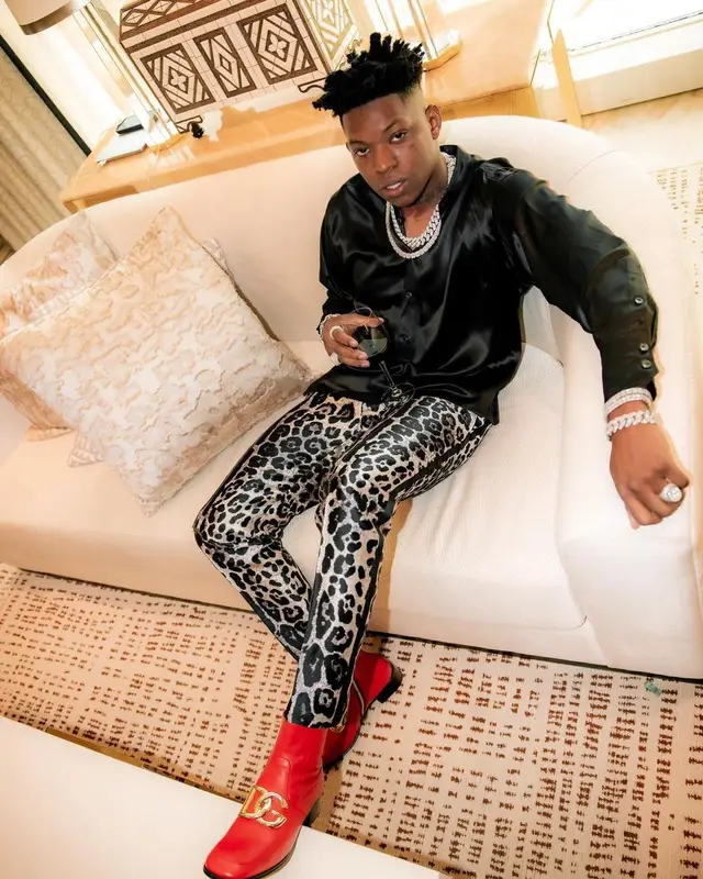 Yung Bleu outfit in Dolce & Gabbana, 2022
