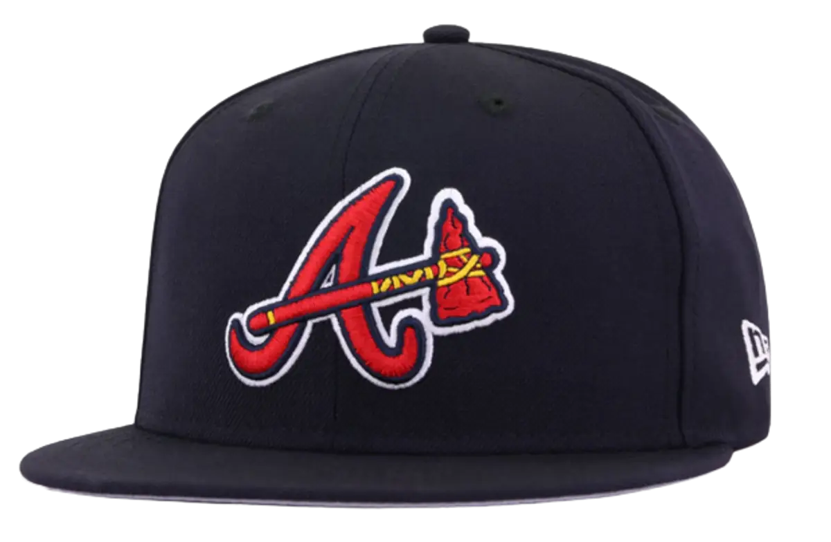 Men's Atlanta Braves New Era Navy Tomahawk Diamond Era 59FIFTY Fitted Hat