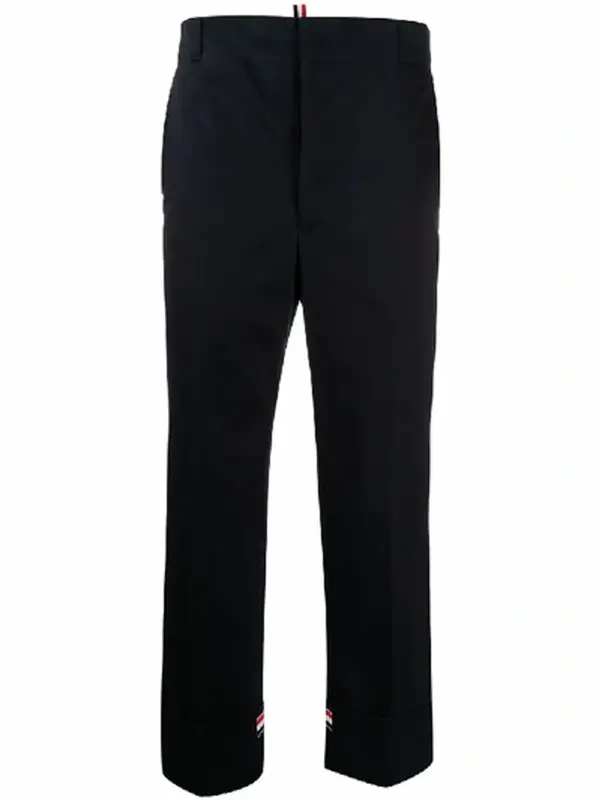Thom Browne Straight-leg Cuffed Trousers $690
