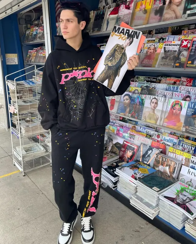 Lil Huddy outfit in Spider Worldwide, Celine, and Saint Laurent, 2022
