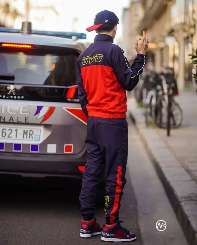 Central Cee outfit in OVO, Supreme, and Nike, 2022