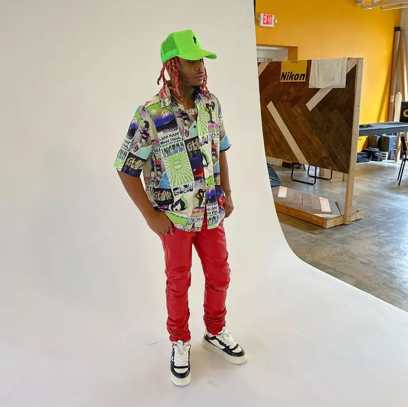 Lil Keed outfit in Sxl, 2021