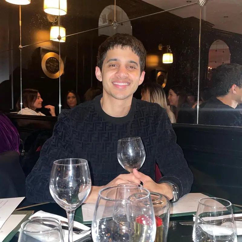 Zahir outfit in Fendi and Purple Brand, 2021