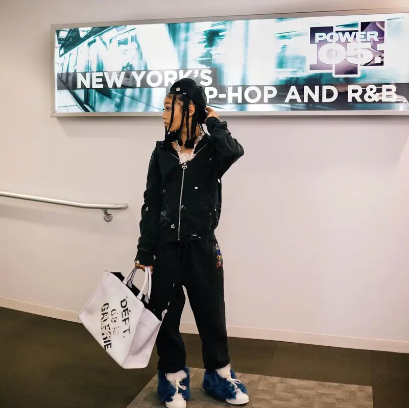 Coi Leray outfit in Lanvin and Gallery Dept., 2022