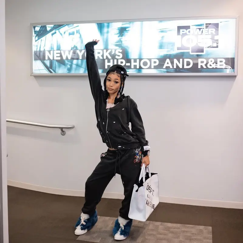 Coi Leray outfit in Lanvin and Gallery Dept., 2022