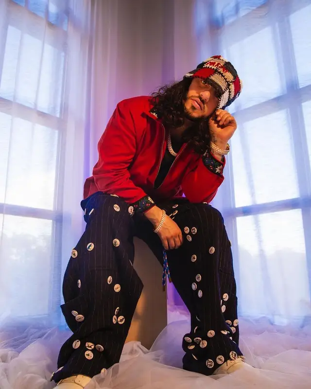 Russ outfit in Bode, New Balance, and Marni, 2022