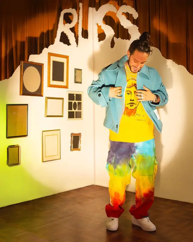 Russ outfit in Palm Angels, KidSuper, and Nike, 2022