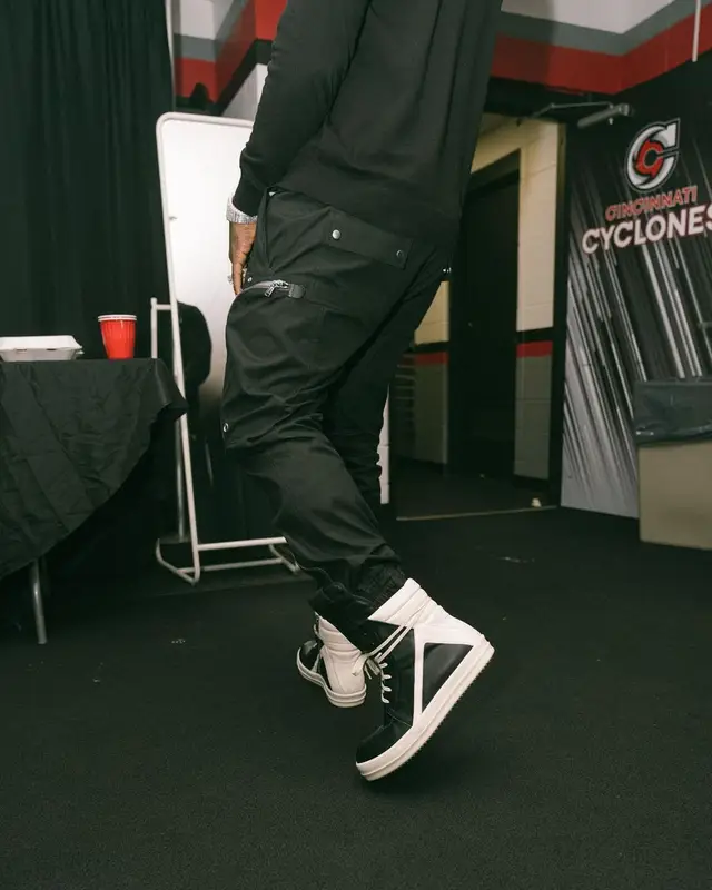 Gucci Mane outfit in Paul Smith and Rick Owens, 2022