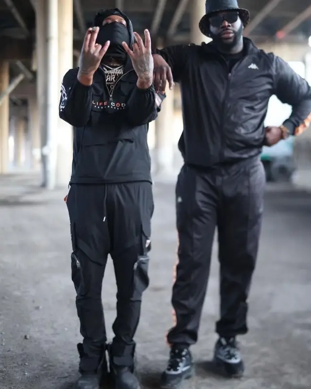 Rico Recklezz outfit in Life Code and Timberland, 2022
