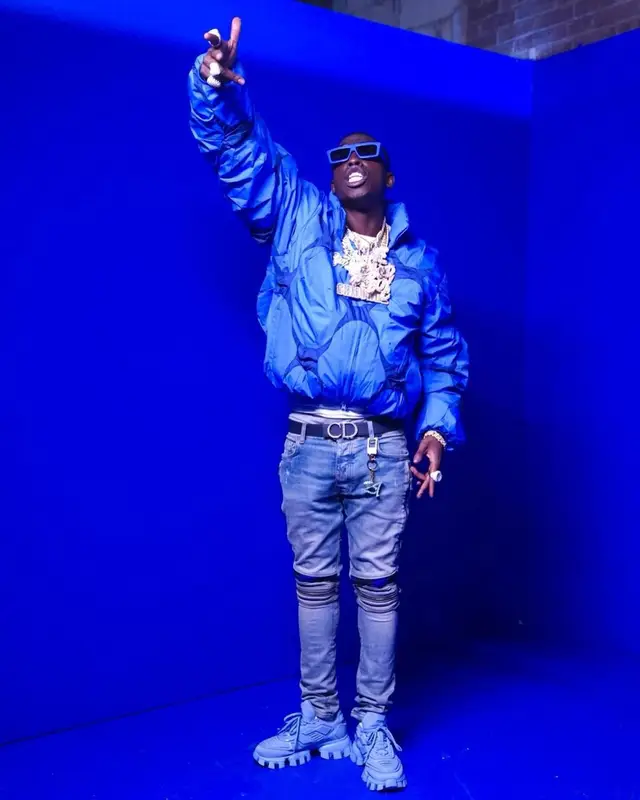 Bobby Shmurda outfit in Post Archive Faction, Dior, and Celine, 2022