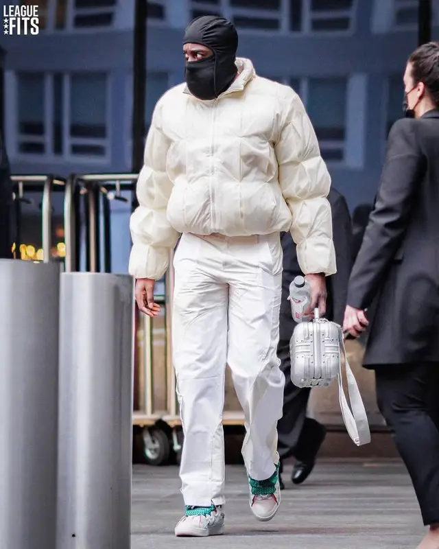 James Harden outfit in Post Archive Faction, Dior, and Rimowa, 2022