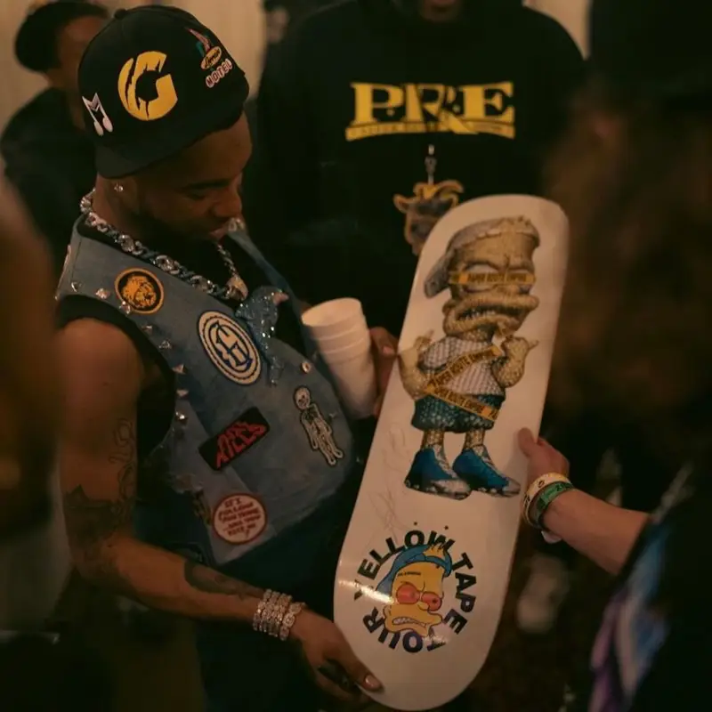 Key Glock outfit in Gallery Dept. and Jordan, 2022