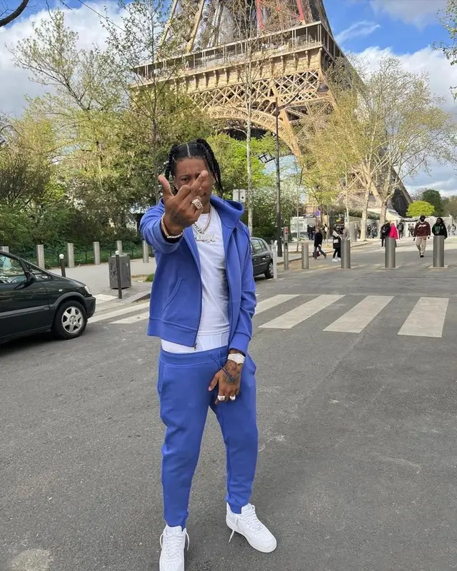 Digga D outfit in Polo Ralph Lauren, Ralph Lauren, and Nike, 2022