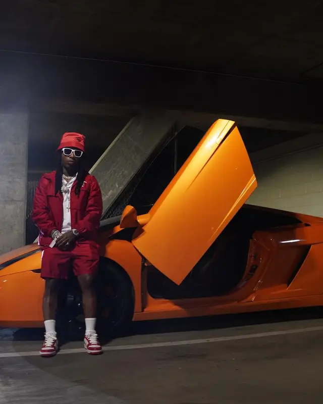 Jacquees outfit in Prada, 2022