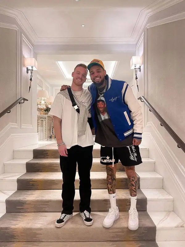Chris Brown outfit in Whyat, Hellstar, and Nike, 2022