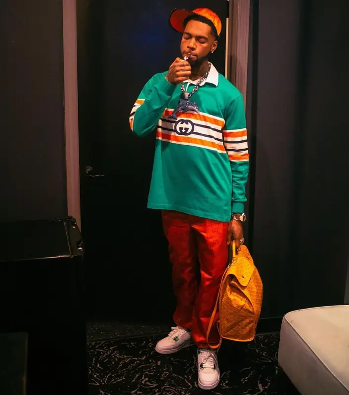 Key Glock outfit in Jordan, Goyard, and Gucci, 2022