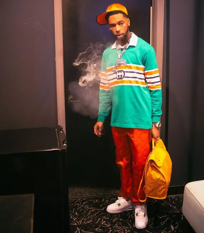 Key Glock outfit in Jordan, Goyard, and Gucci, 2022