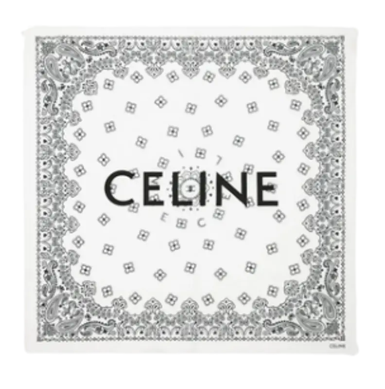 Celine Cotton White Bandanna $205